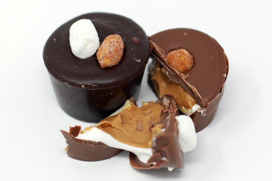 Giant Peanut Butter Marshmallow Cups